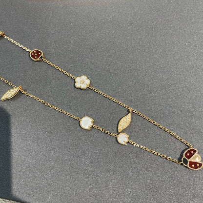 [Royal Top]LUCKY SPRING 15 MOTIFS GOLD NECKLACE