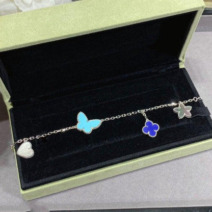 [Royal Top]LUCKY SPRING SILVER BRACELET 4 MOTIF