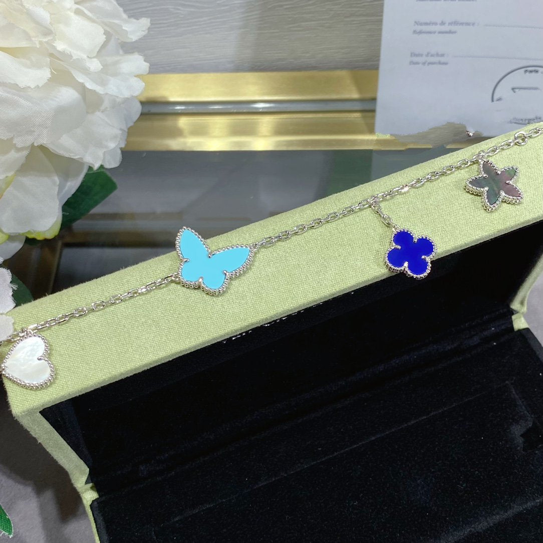 [Royal Top]LUCKY SPRING SILVER BRACELET 4 MOTIF