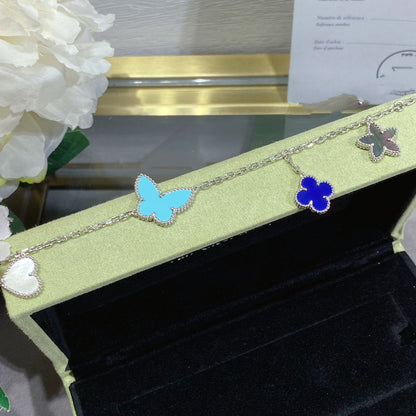 [Royal Top]LUCKY SPRING SILVER BRACELET 4 MOTIF