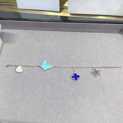 [Royal Top]LUCKY SPRING SILVER BRACELET 4 MOTIF