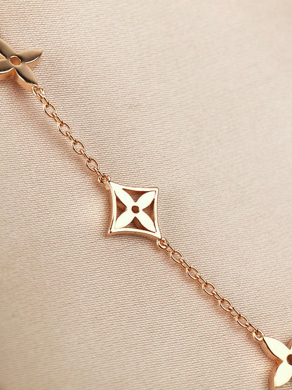 [Royal Top]STAR AND SUN 7 MOTIFS GOLD BRACELET