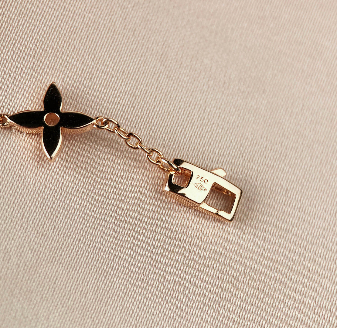 [Royal Top]STAR AND SUN 7 MOTIFS GOLD BRACELET