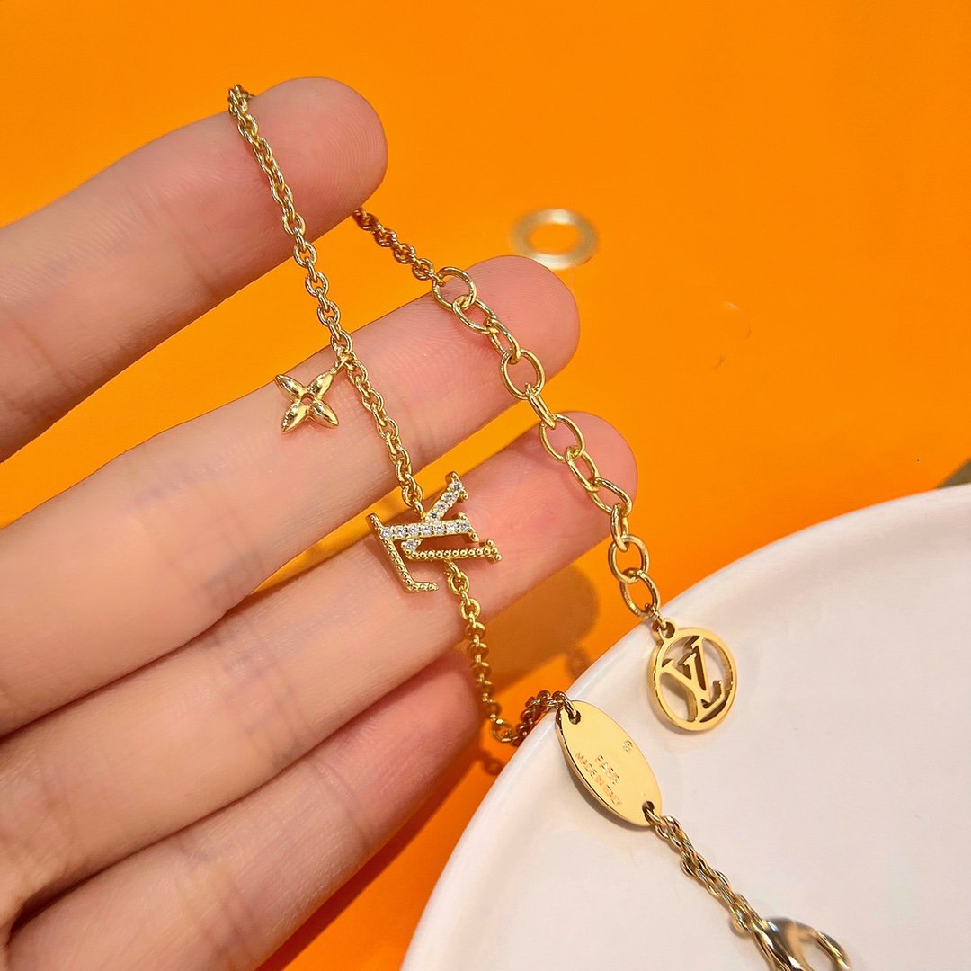 [Royal Top]LOGO STAR MOTIF GOLD BRACELET