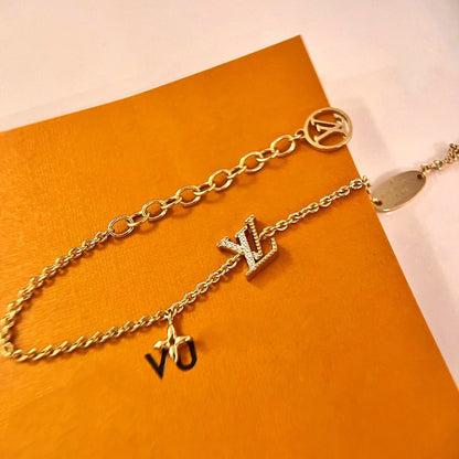 [Royal Top]LOGO STAR MOTIF GOLD BRACELET