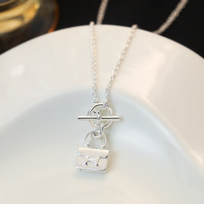[Royal Top]POP H PEDANT SILVER NECKLACE