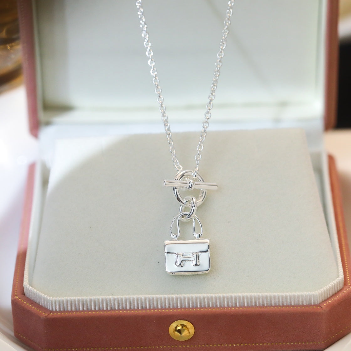 [Royal Top]POP H PEDANT SILVER NECKLACE