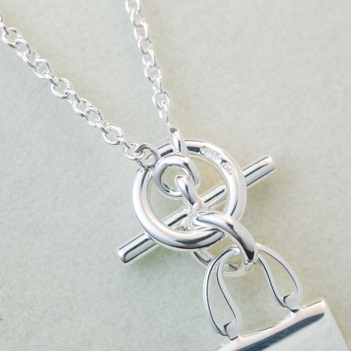 [Royal Top]POP H PEDANT SILVER NECKLACE