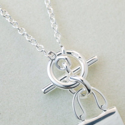 [Royal Top]POP H PEDANT SILVER NECKLACE