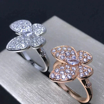 [Royal Top]BUTTERFLY PINK GOLD DIAMOND RING