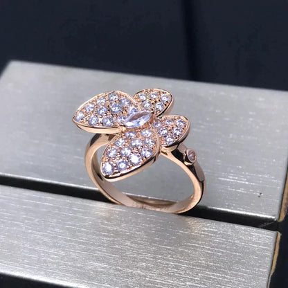 [Royal Top]BUTTERFLY PINK GOLD DIAMOND RING