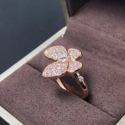 [Royal Top]BUTTERFLY PINK GOLD DIAMOND RING