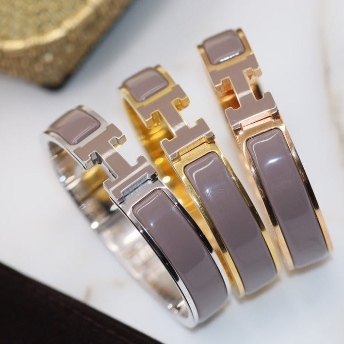 [Royal Top]H BRACELET 12MM BROWN