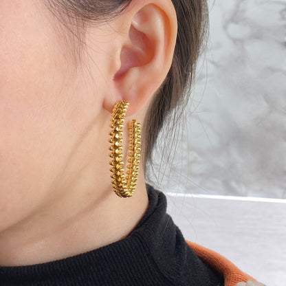 [Royal Top]CLASH HOOP EARRINGS