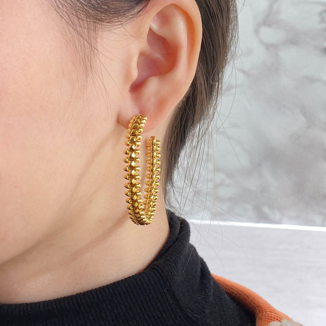 [Royal Top]CLASH LARGE HOOP EARRINGS