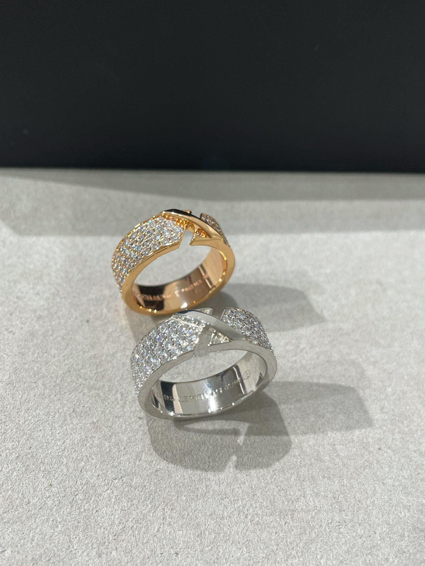 [Royal Top]LIENS EVIDENCE  DIAMOND PAVED RING
