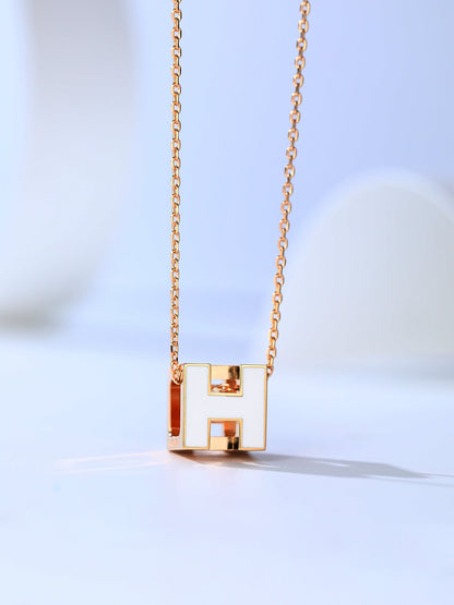 [Royal Top]H CAGE PINK GOLD NECKLACE