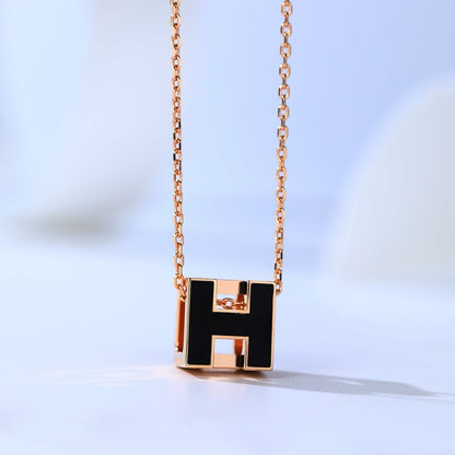 [Royal Top]H CAGE PINK GOLD NECKLACE