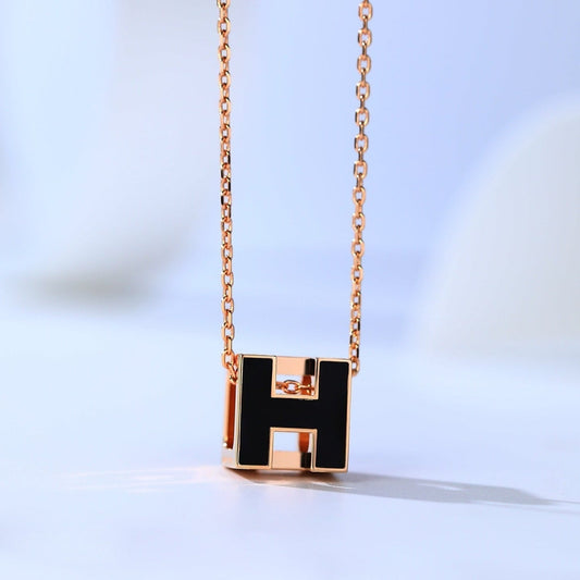 [Royal Top]H CAGE PINK GOLD NECKLACE