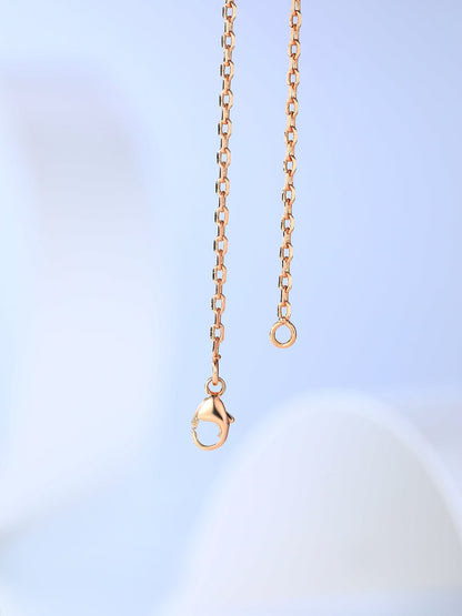 [Royal Top]H CAGE PINK GOLD NECKLACE