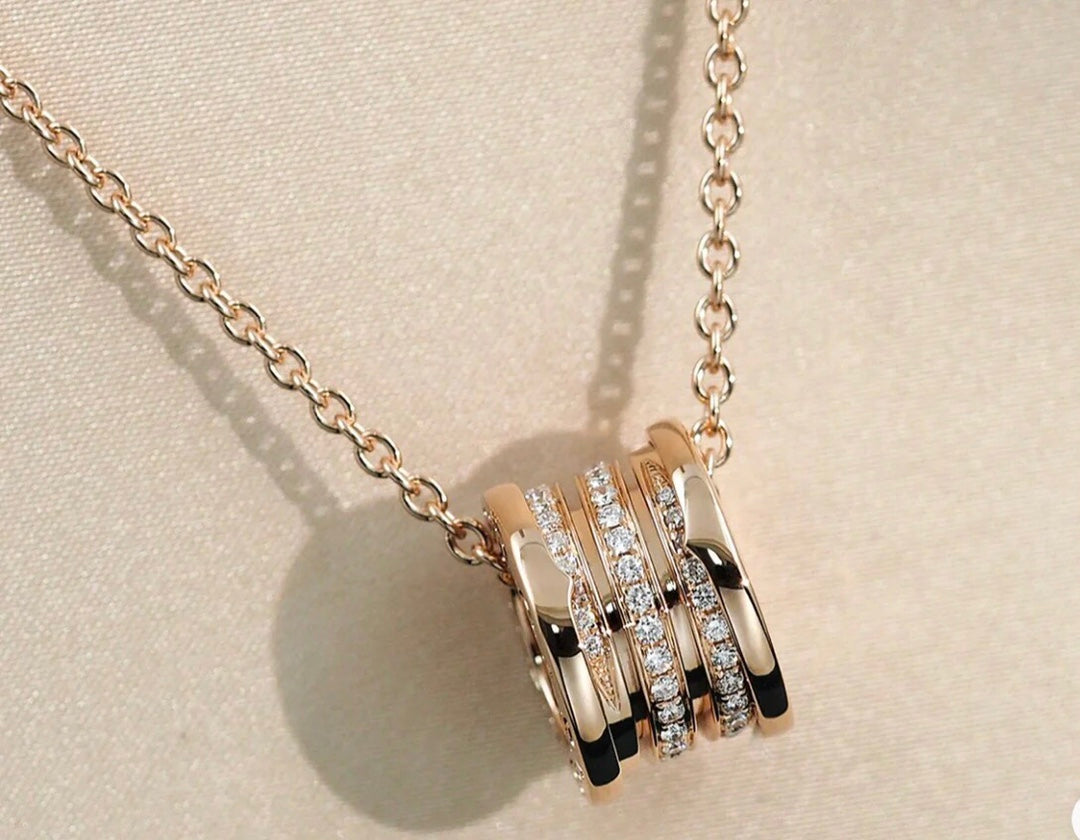 [Royal Top]ZERO 1 PINK GOLD DIAMOND NECKLACE