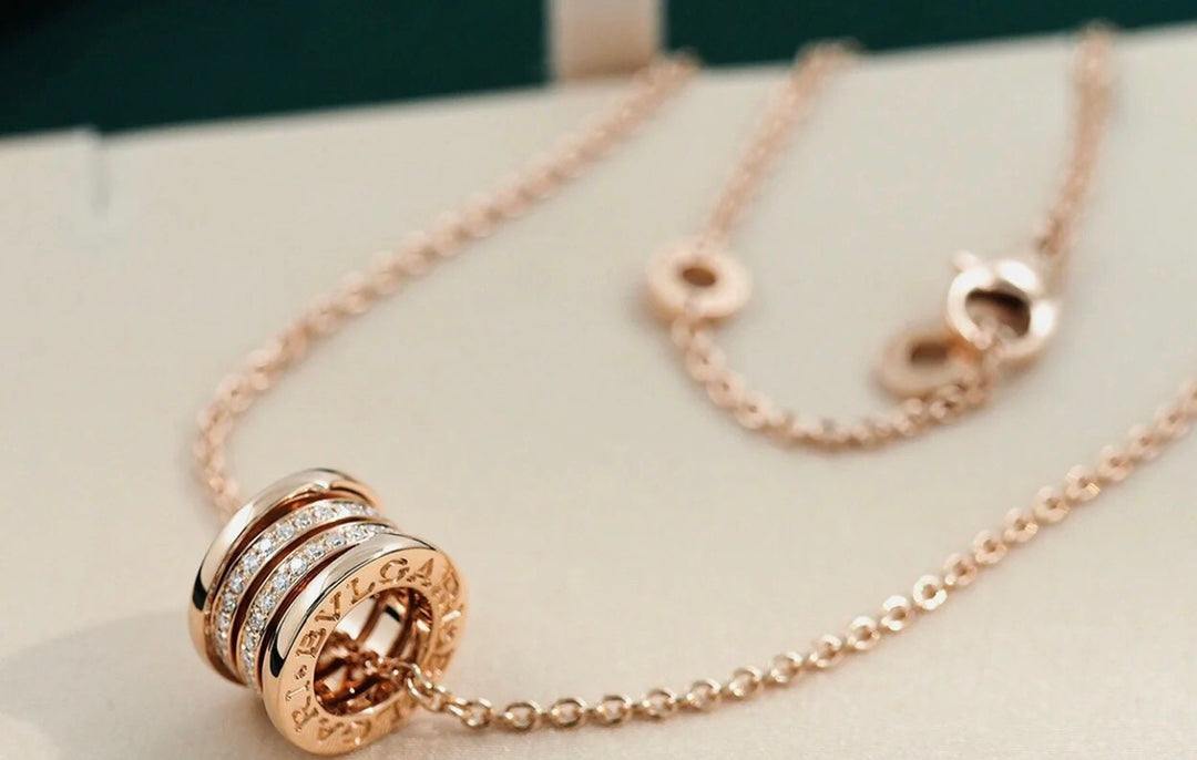 [Royal Top]ZERO 1 PINK GOLD DIAMOND NECKLACE