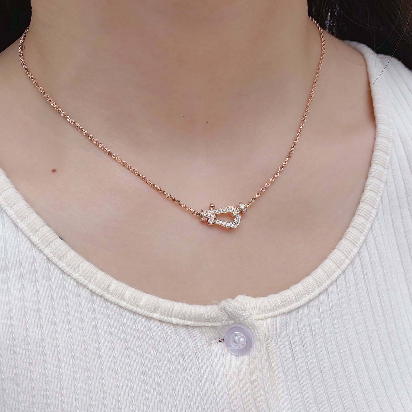 [Royal Top]FORCE 10 PINK GOLD DIAMOND NECKLACE