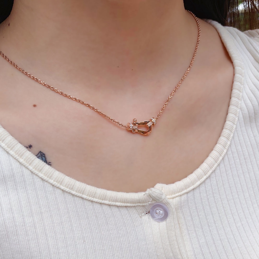 [Royal Top]FORCE 10 PINK GOLD DIAMOND NECKLACE