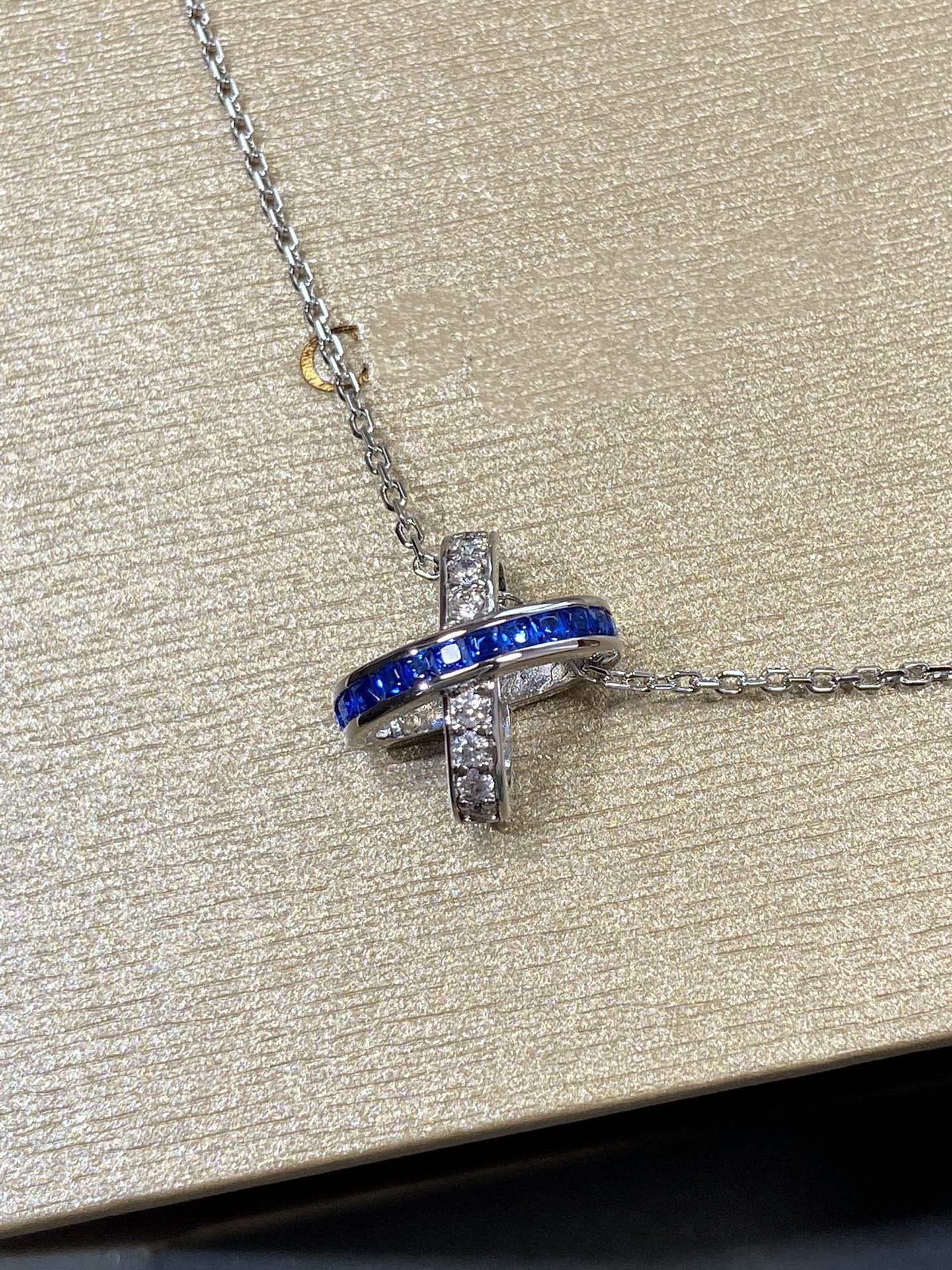 [Royal Top]LIENS DIAMOND SILVER NECKLACE