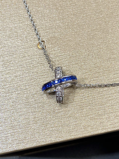 [Royal Top]LIENS DIAMOND SILVER NECKLACE