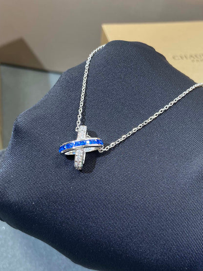 [Royal Top]LIENS DIAMOND SILVER NECKLACE