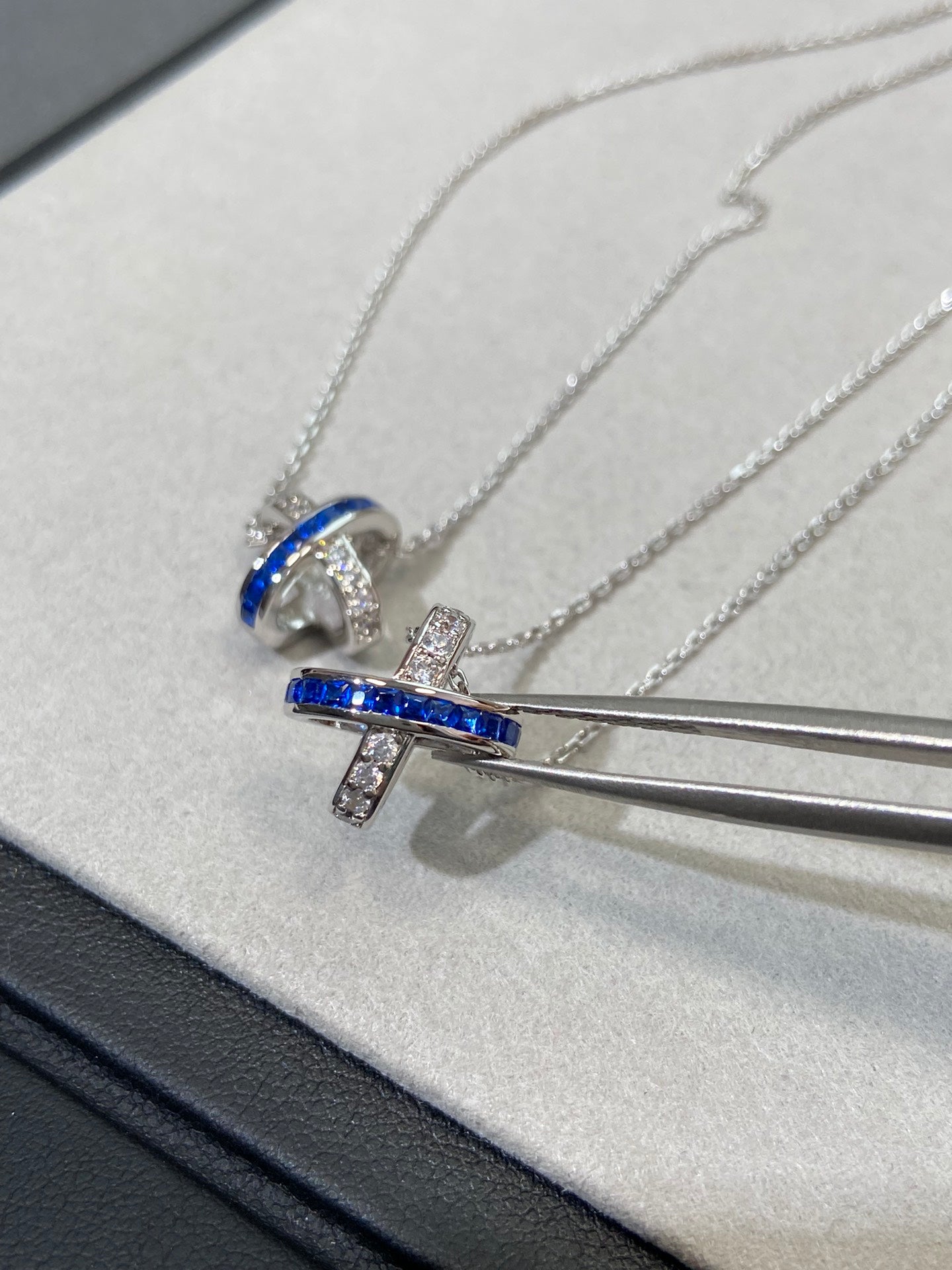 [Royal Top]LIENS DIAMOND SILVER NECKLACE