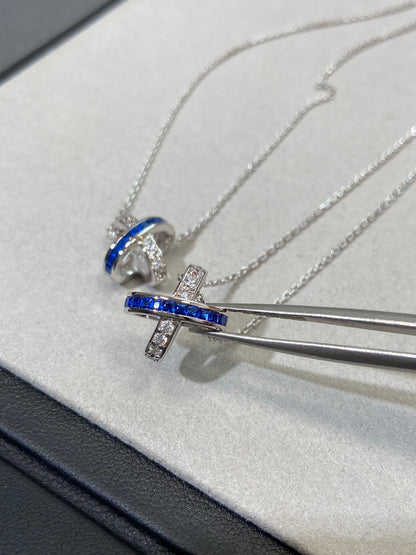 [Royal Top]LIENS DIAMOND SILVER NECKLACE