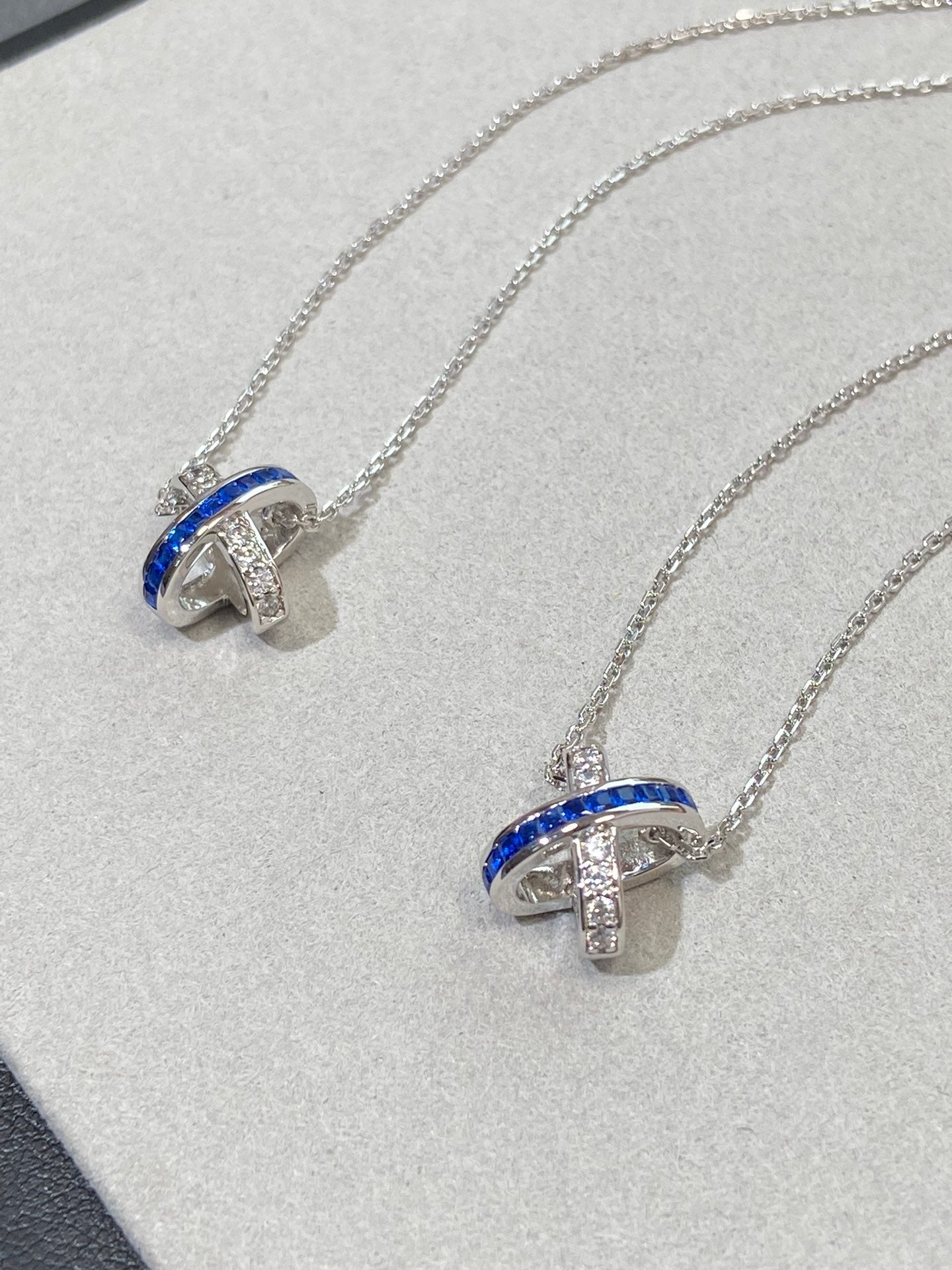 [Royal Top]LIENS DIAMOND SILVER NECKLACE