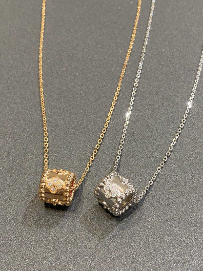 [Royal Top]PERLEE PEDANT SIVLER DIAMOND NECKLACE
