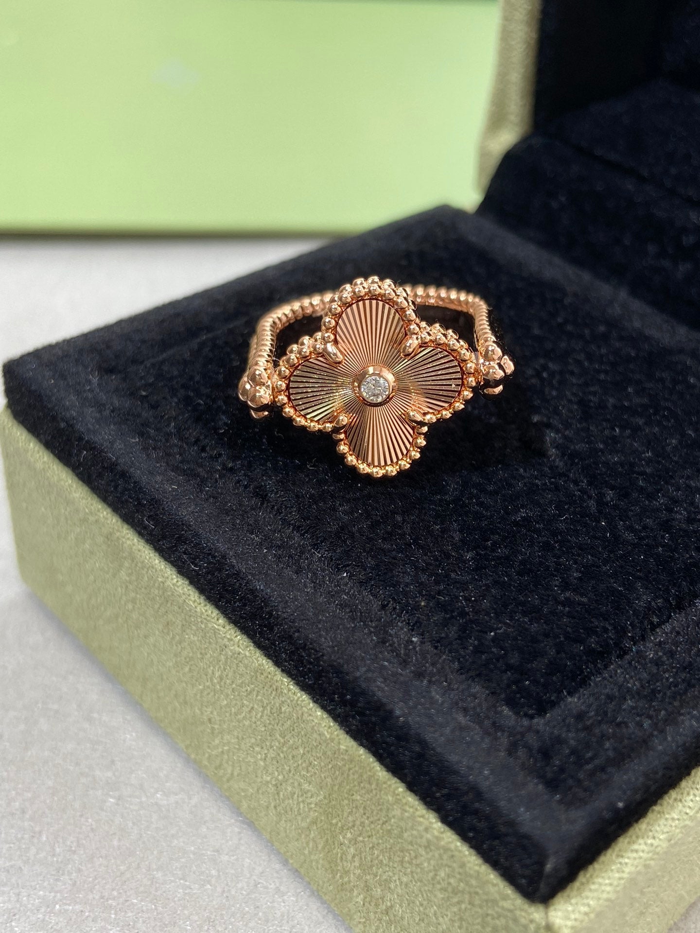[Royal Top]CLOVER RIVERSIBLE ROSE GOLD RING