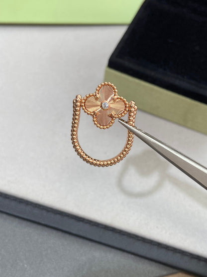 [Royal Top]CLOVER RIVERSIBLE ROSE GOLD RING