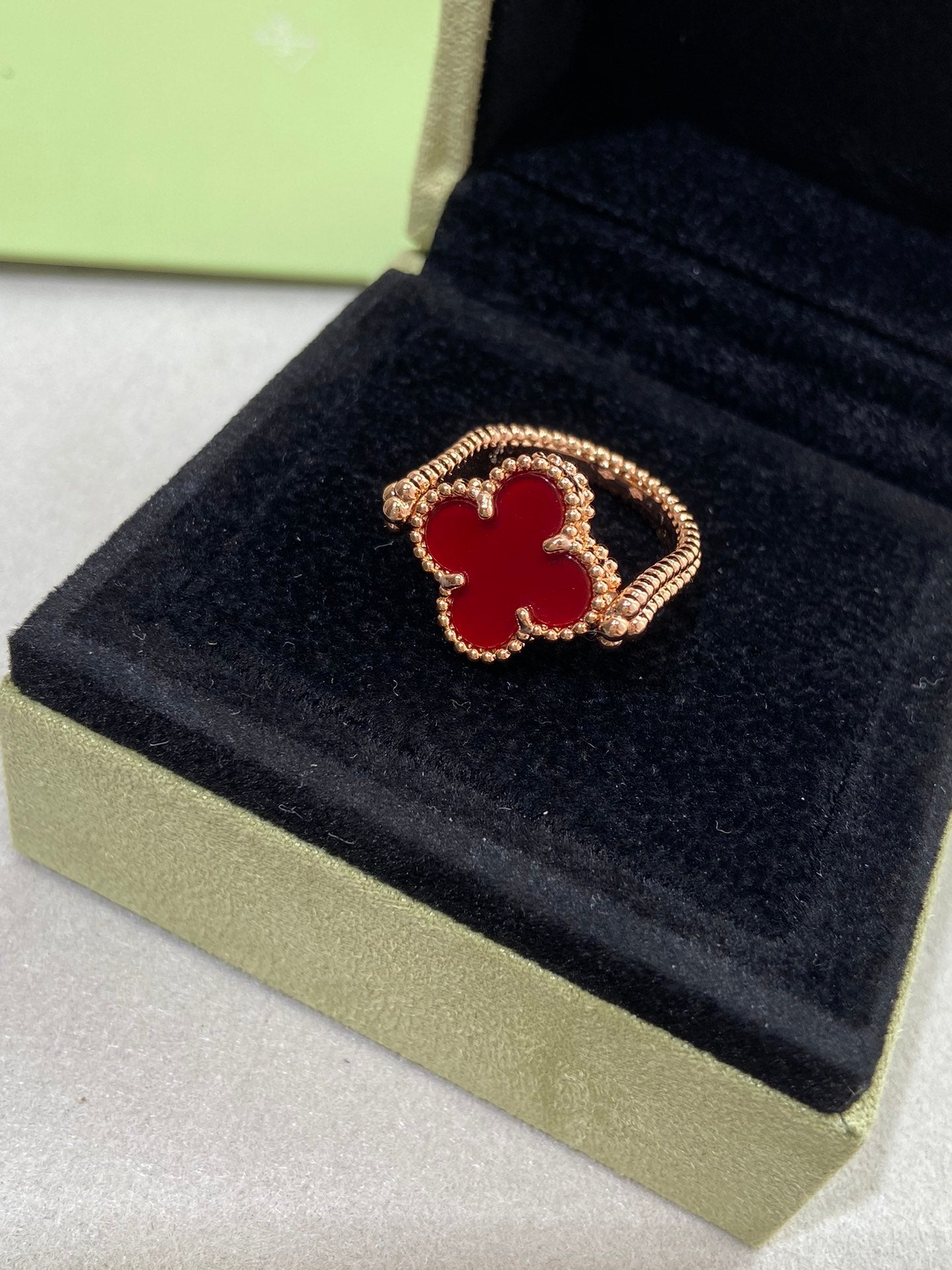 [Royal Top]CLOVER RIVERSIBLE ROSE GOLD RING