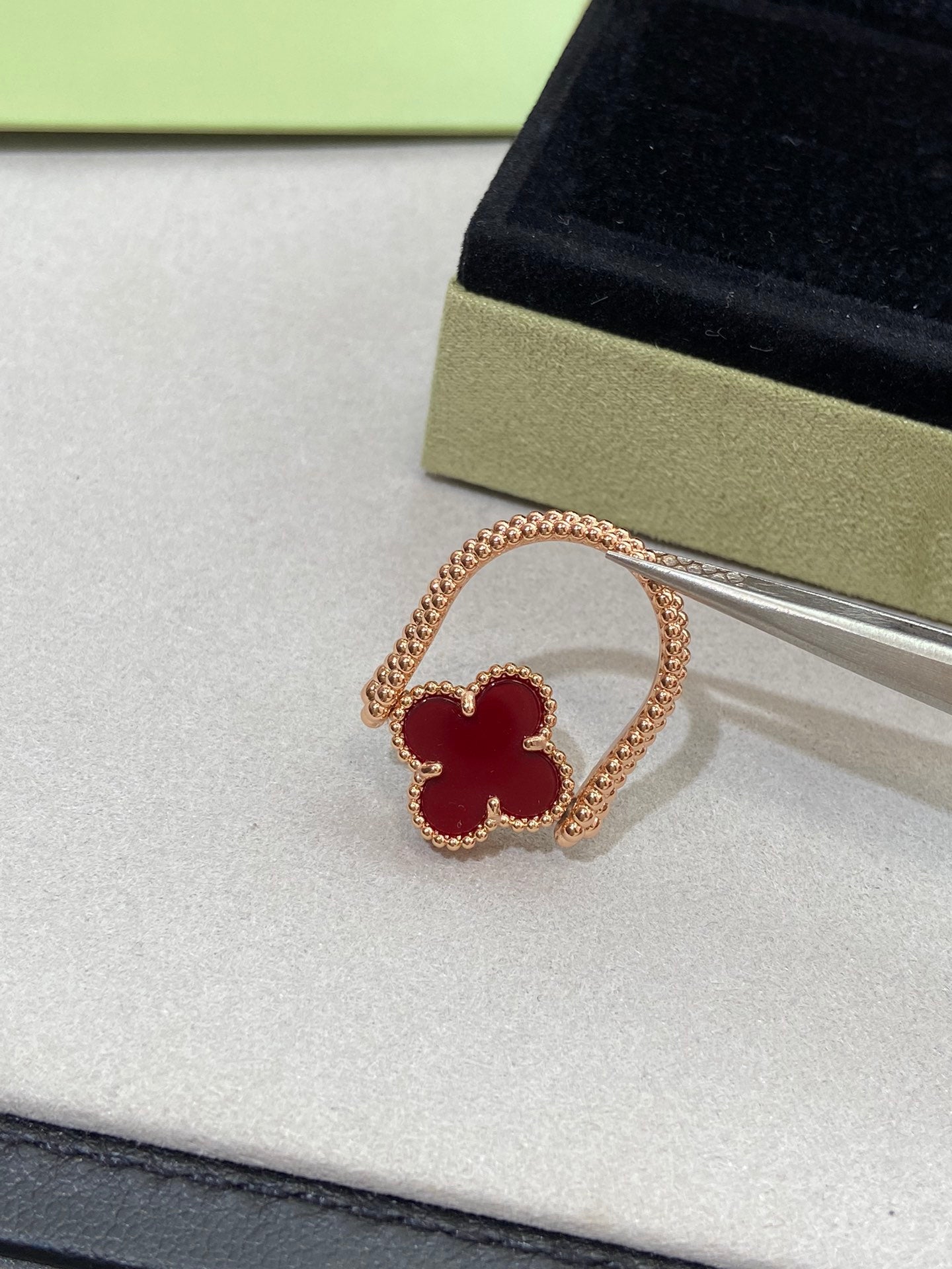 [Royal Top]CLOVER RIVERSIBLE ROSE GOLD RING