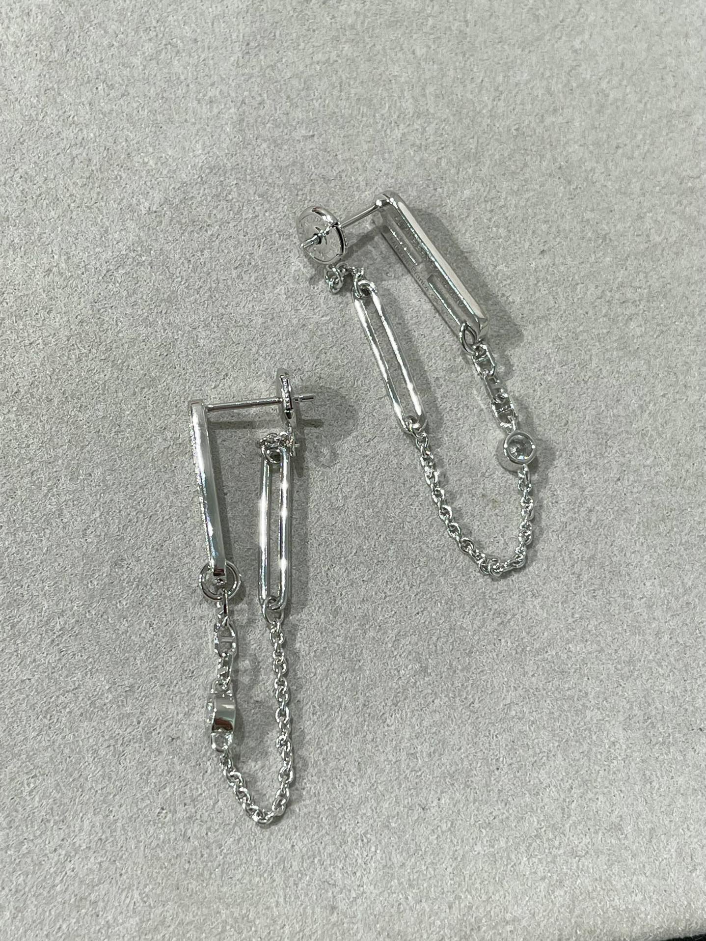 [Royal Top]CHAINE CHAOS DIAMOND DROP EARRINGS