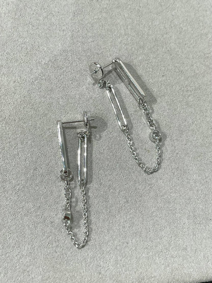 [Royal Top]CHAINE CHAOS DIAMOND DROP EARRINGS