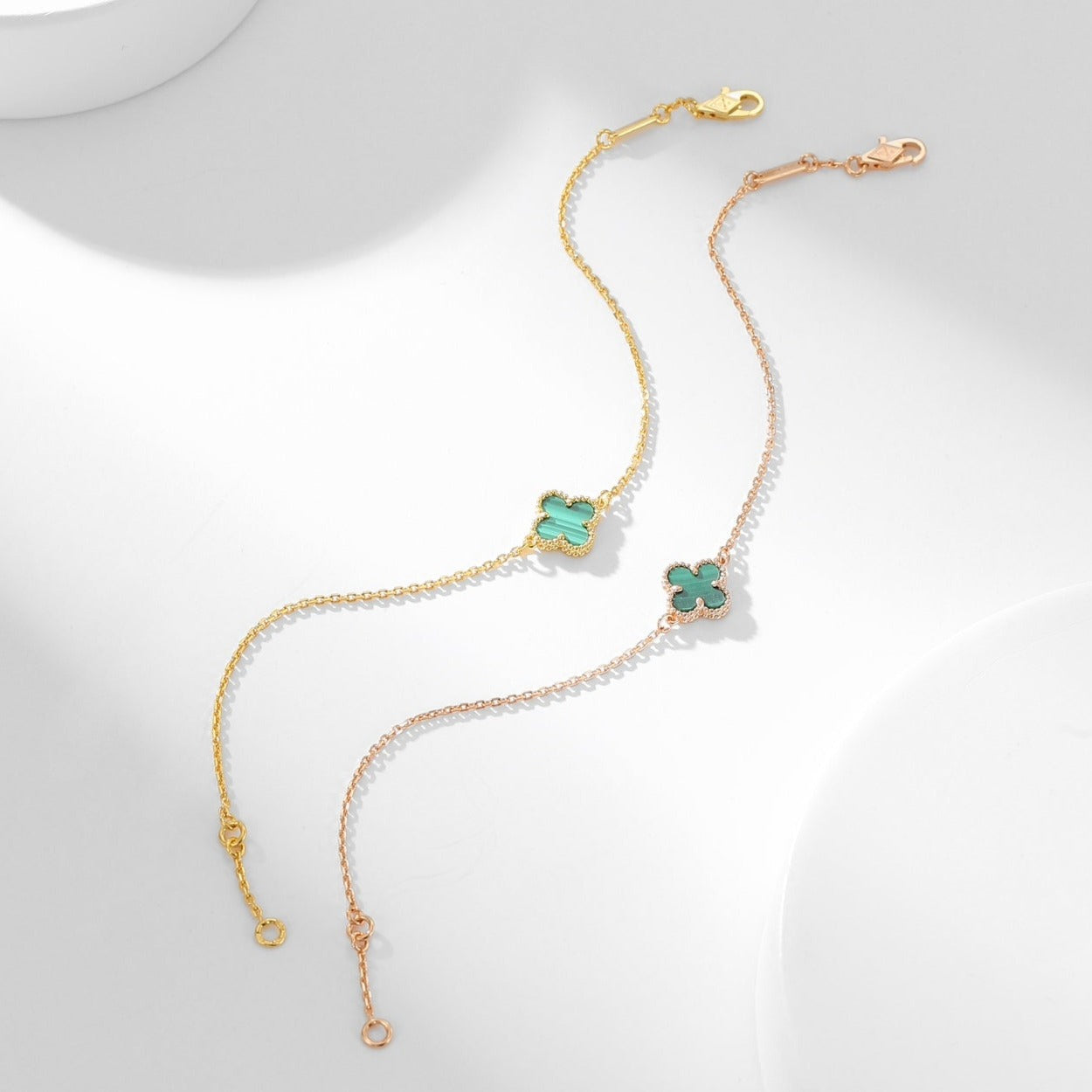 [Royal Top]CLOVER BRACELET MALACHITE 1 MOTIF