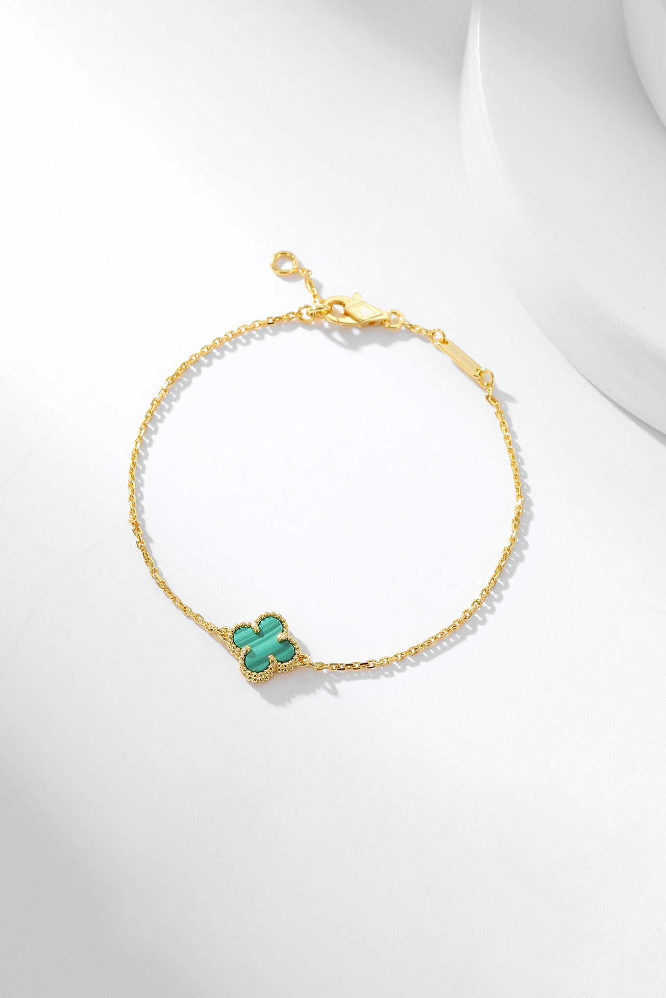 [Royal Top]CLOVER BRACELET MALACHITE 1 MOTIF
