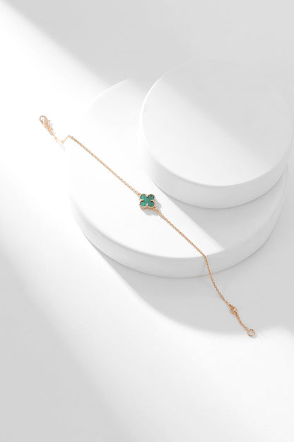 [Royal Top]CLOVER BRACELET MALACHITE 1 MOTIF