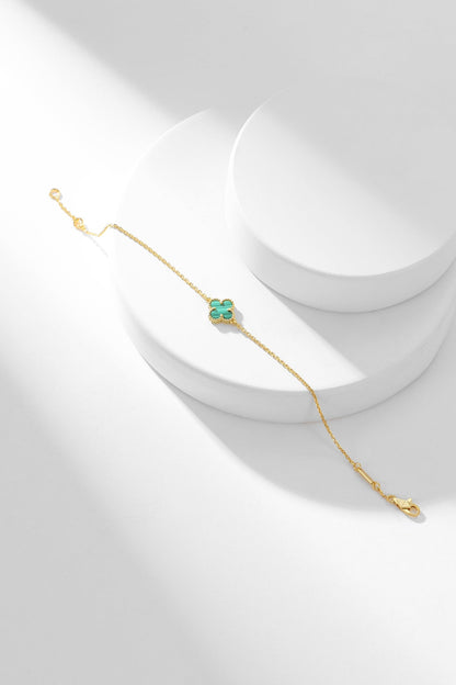 [Royal Top]CLOVER BRACELET MALACHITE 1 MOTIF