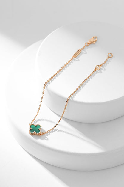 [Royal Top]CLOVER BRACELET MALACHITE 1 MOTIF