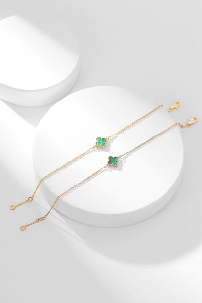 [Royal Top]CLOVER BRACELET MALACHITE 1 MOTIF