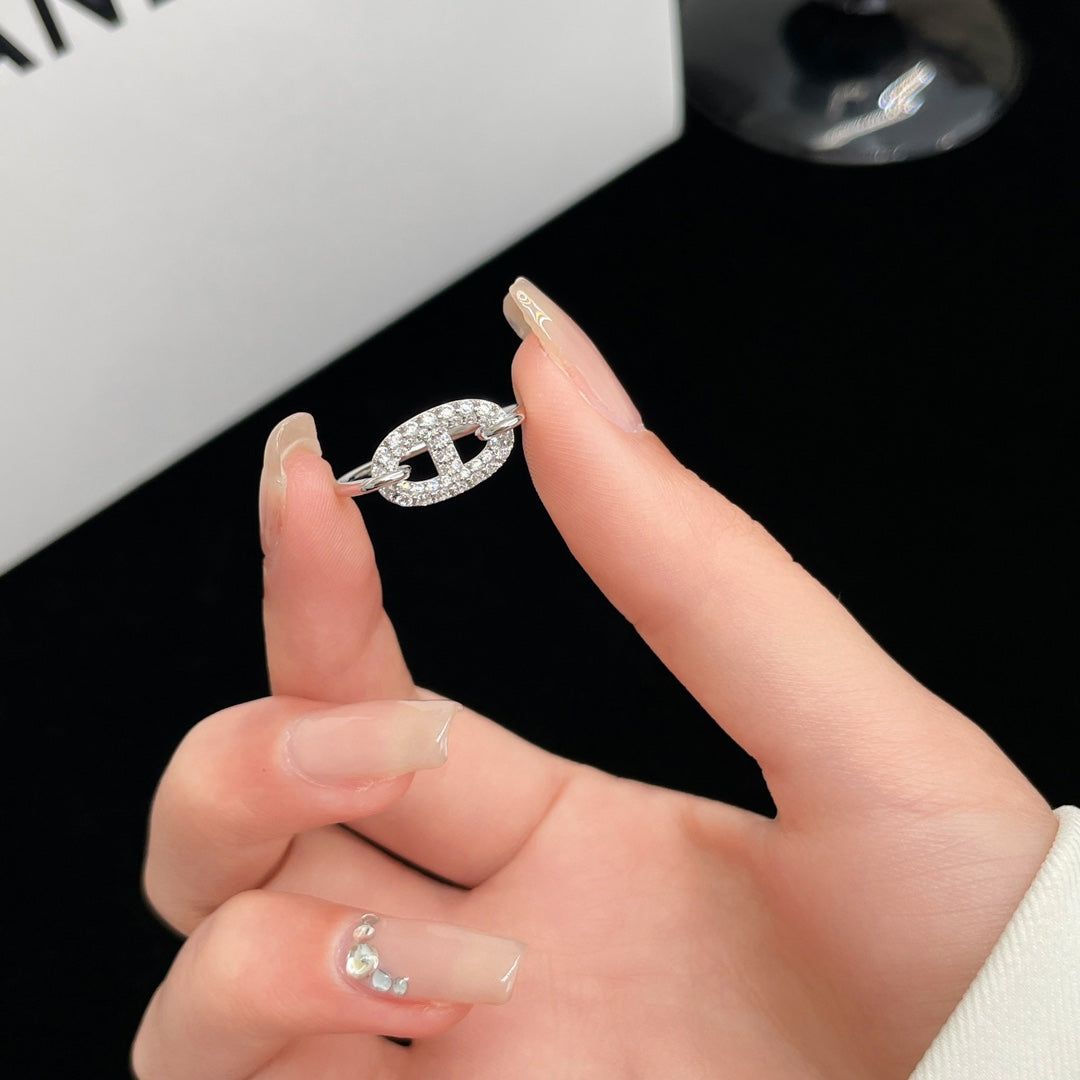 [Royal Top]RONDE SMALL SILVER DIAMOND RING