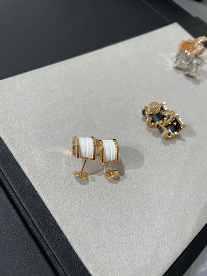[Royal Top]ZERO 1 PINK GOLD CERAMIC EARRINGS