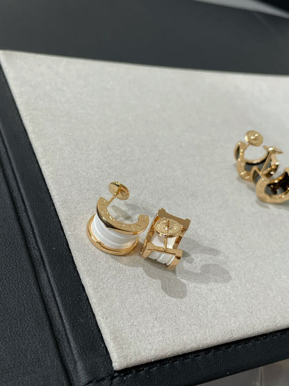 [Royal Top]ZERO 1 PINK GOLD CERAMIC EARRINGS